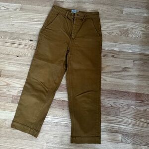 Everlane Mustard Straight Leg Pant